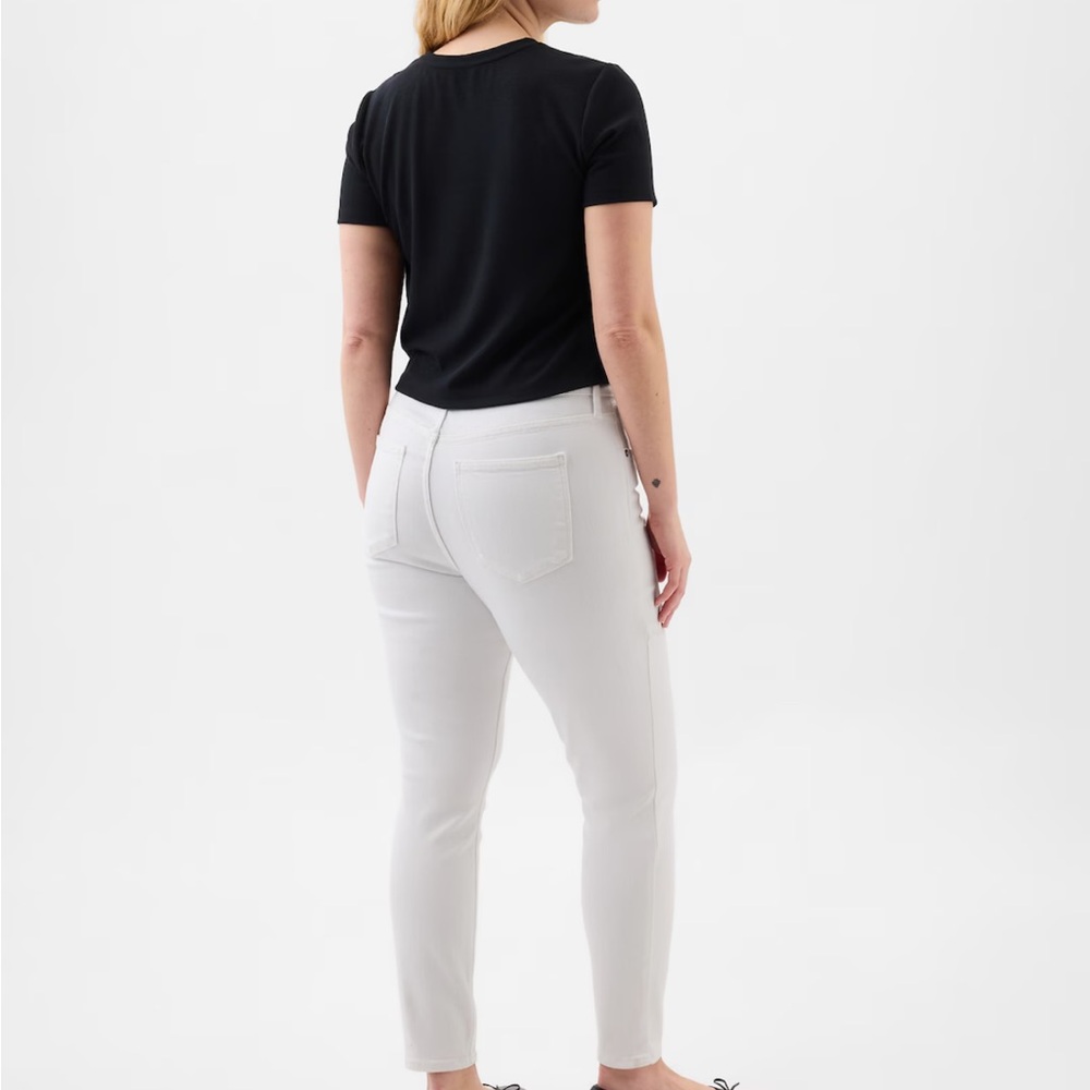 NWOT GAP High Rise Universal Jegging in White 31/12T - Picture 2 of 11